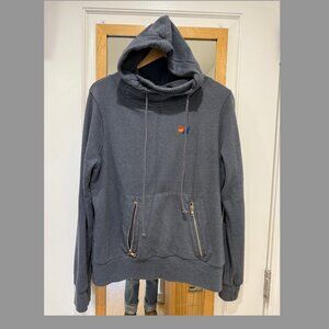 Aviator Nation Ninja Hoodie Charcoal, Size Medium